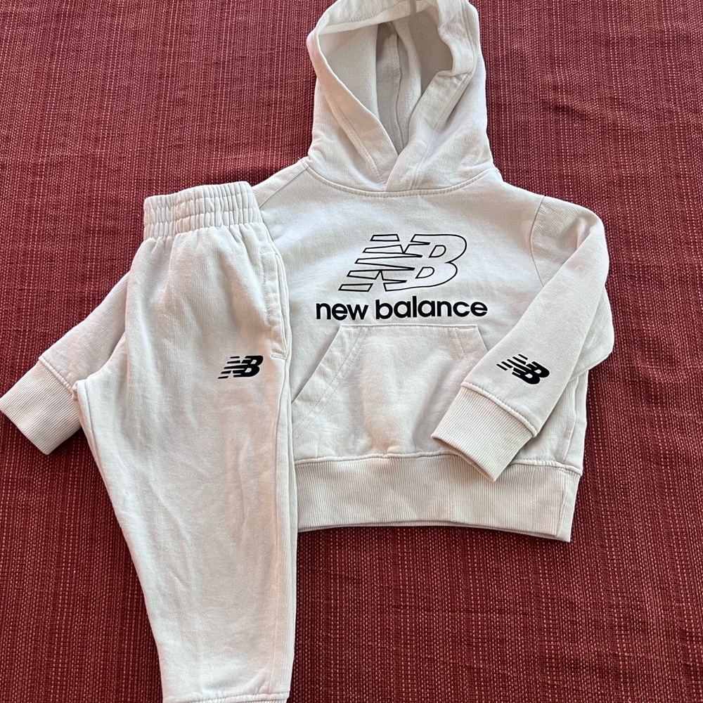 New Balance Cream Toddler Sweatsuit